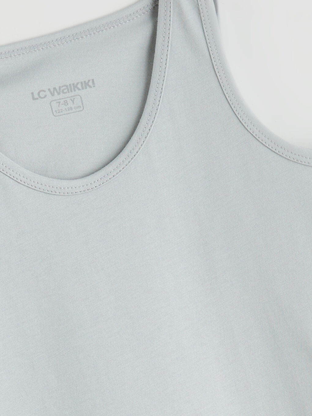 Gri Bisiklet Yaka Erkek Çocuk Atlet 5'li-8