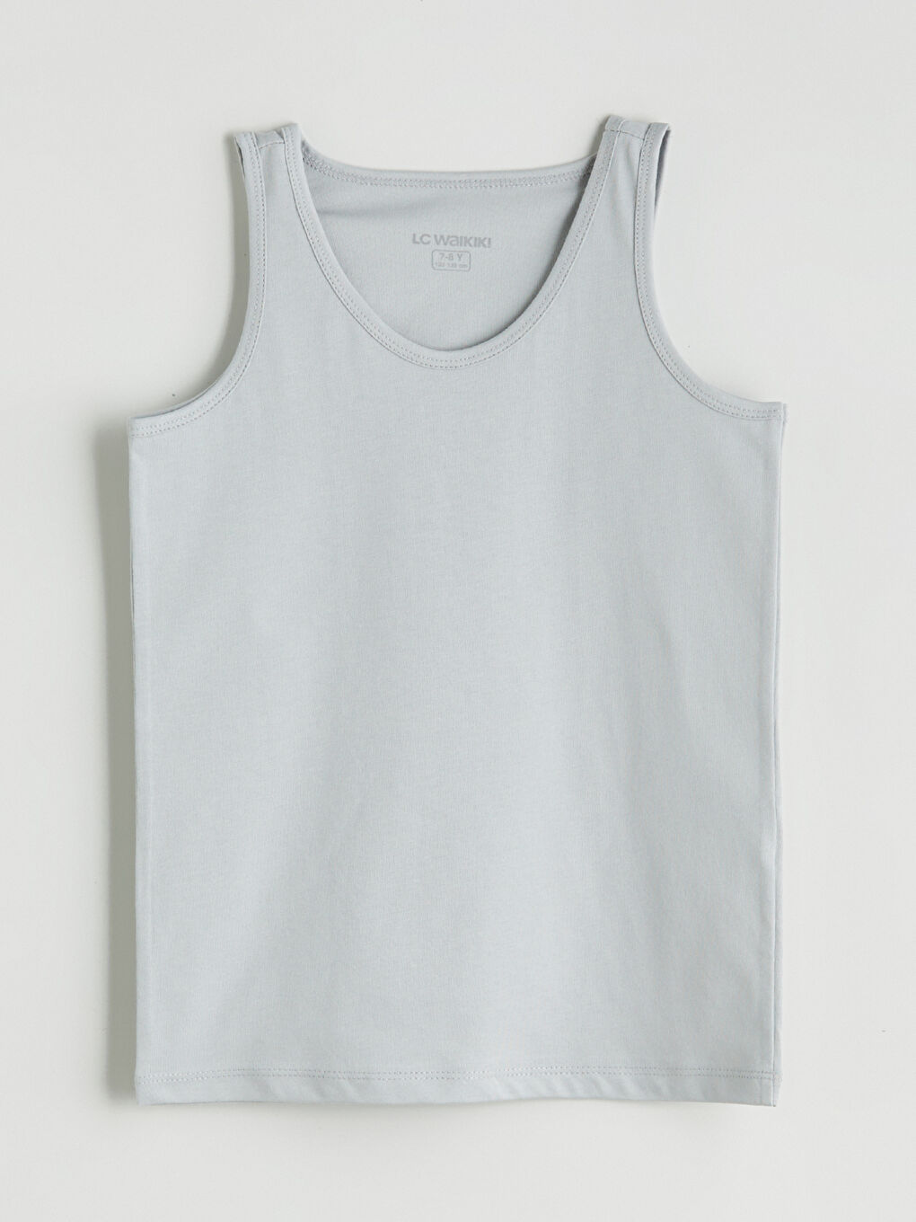 Gri Bisiklet Yaka Erkek Çocuk Atlet 5'li-9