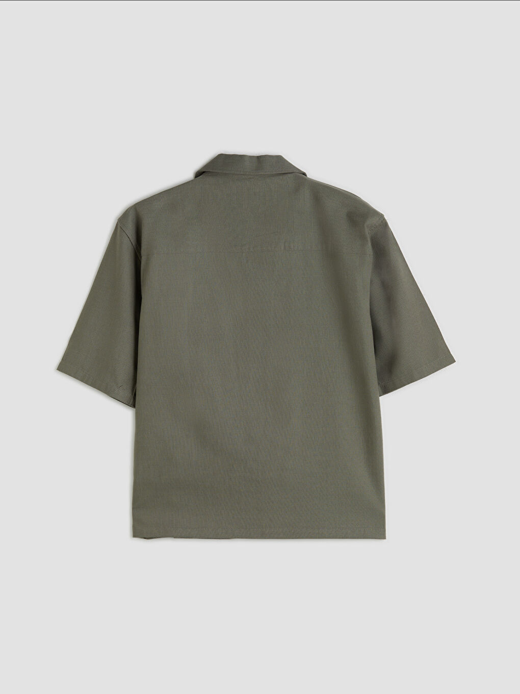 Yeşil Regular Fit Erkek Gömlek-5