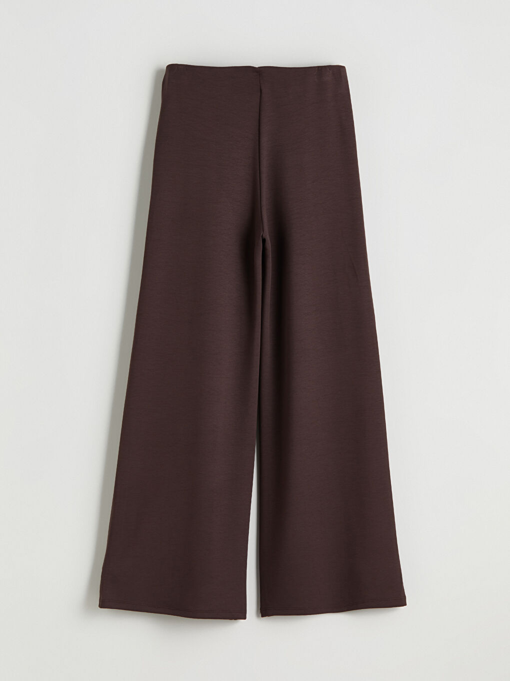 Kahverengi Beli Lastikli Geniş Paça Kadın Eşofman Altı-5