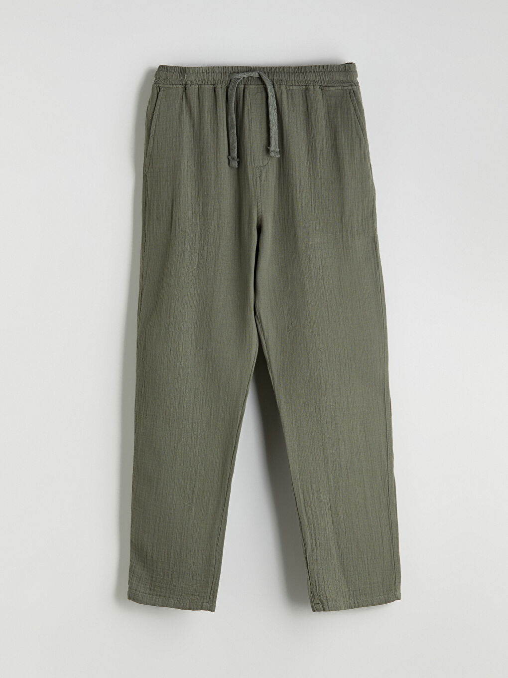 Haki Rahat Kalıp Erkek Pantolon-3