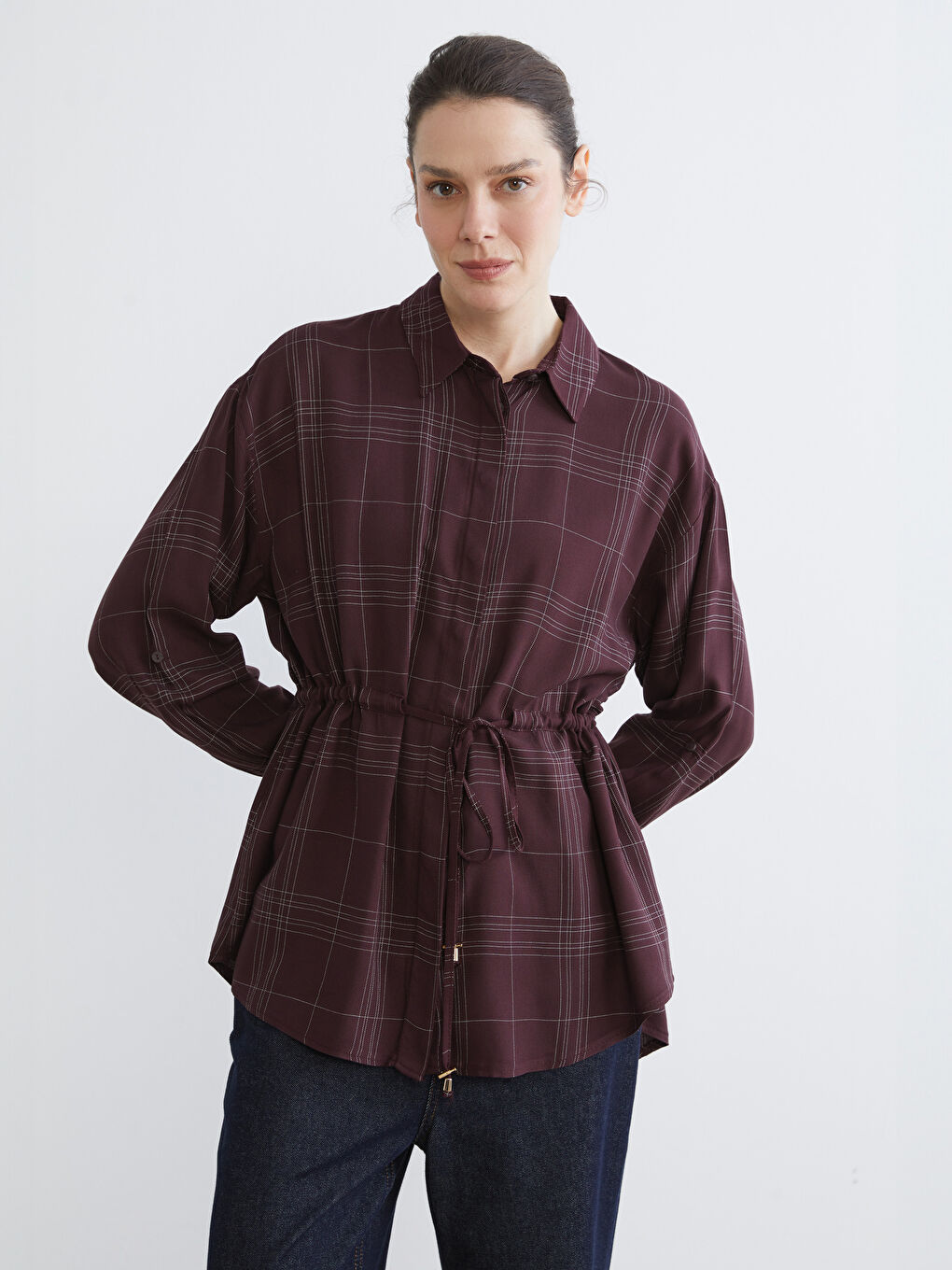 Plaid Women's Shirt Tunic