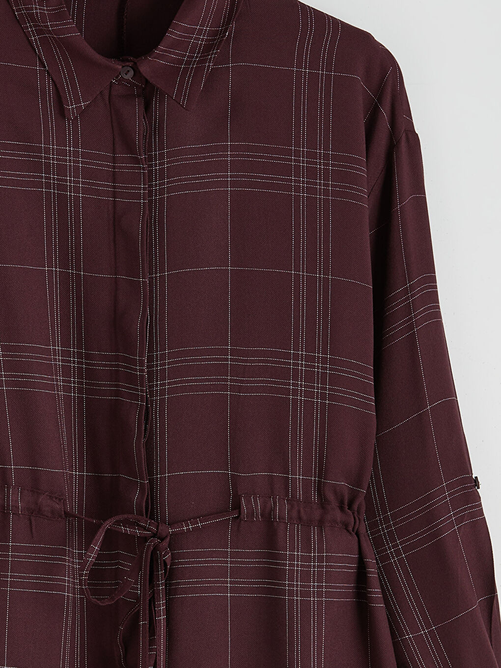 Plaid Women's Shirt Tunic-5