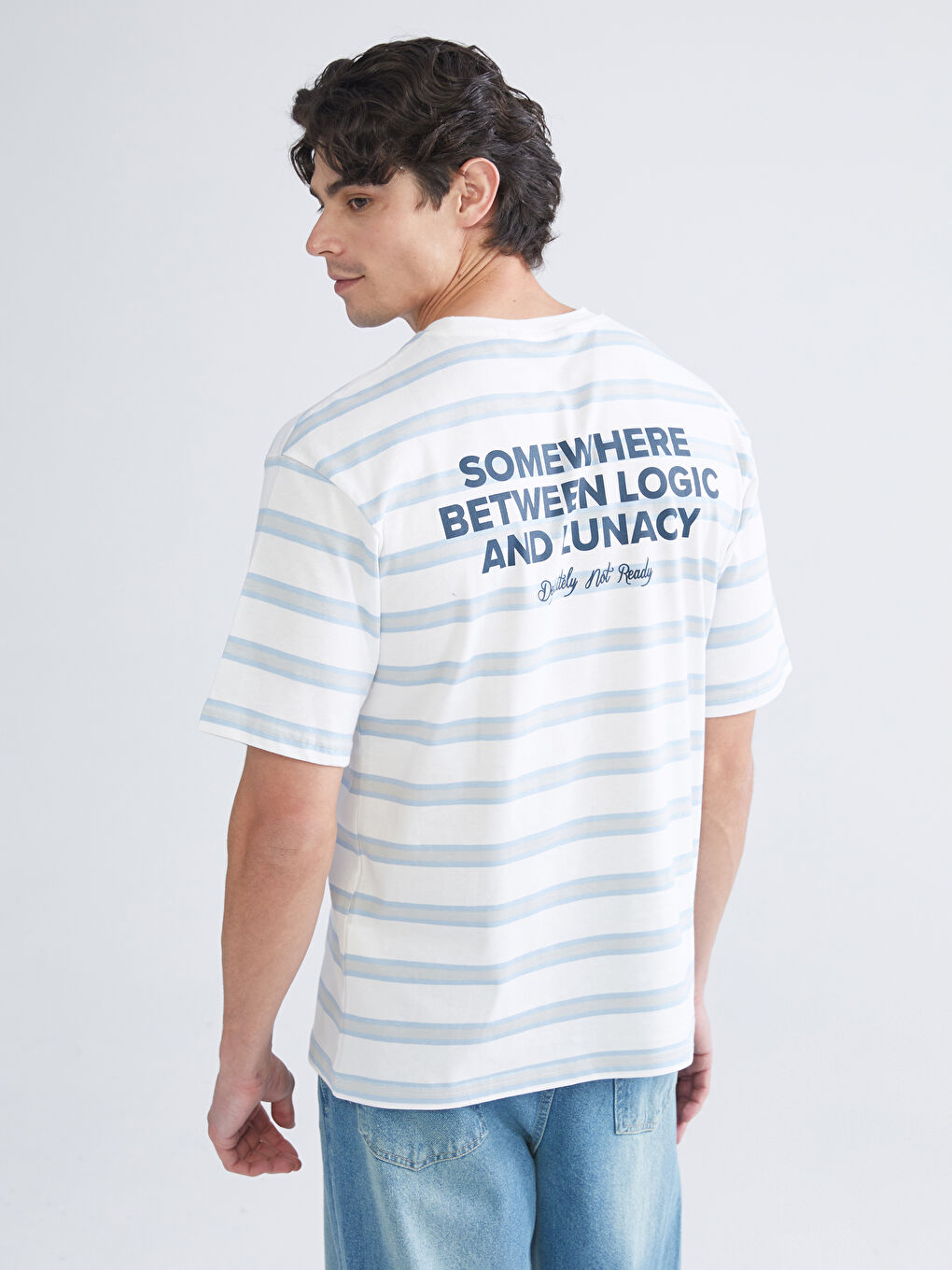 Crew Neck Printed Jersey Men's T-Shirt