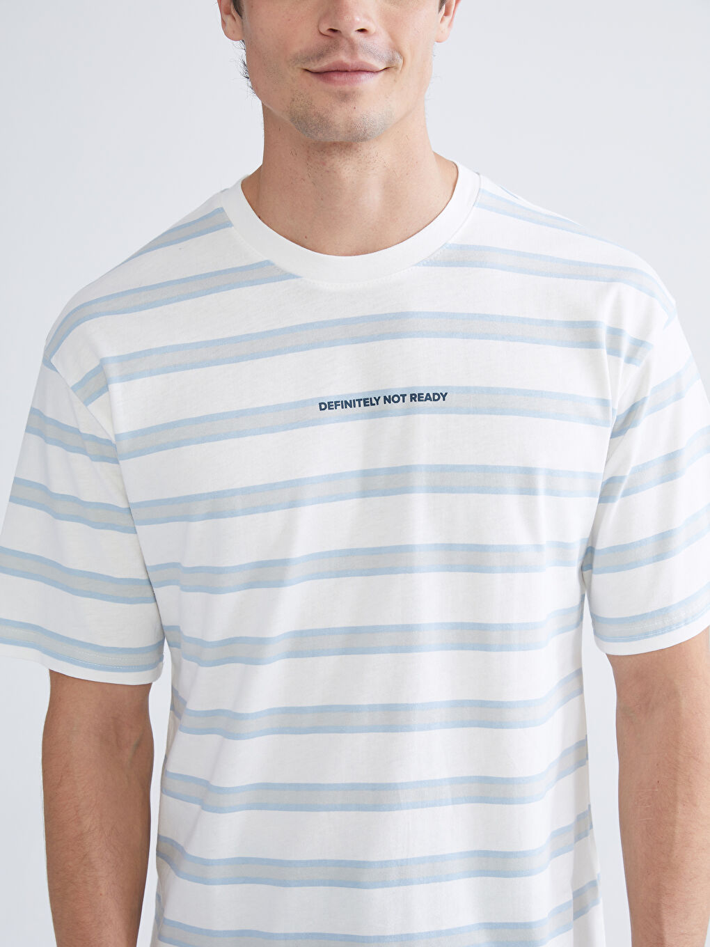 Crew Neck Printed Jersey Men's T-Shirt-2
