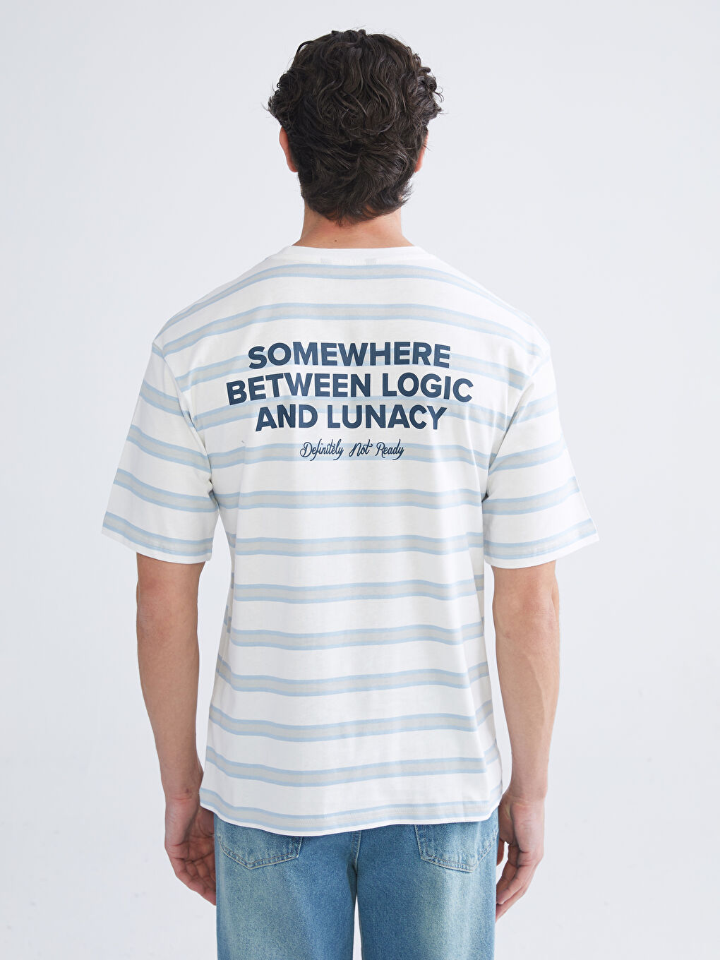 Crew Neck Printed Jersey Men's T-Shirt-3