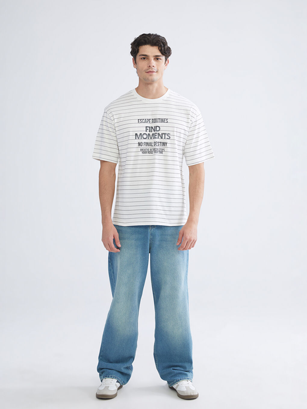Crew Neck Printed Jersey Men's T-Shirt-1