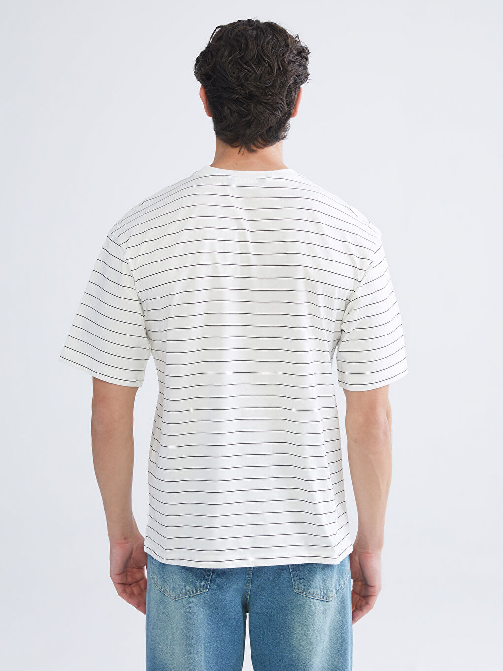 Crew Neck Printed Jersey Men's T-Shirt-3