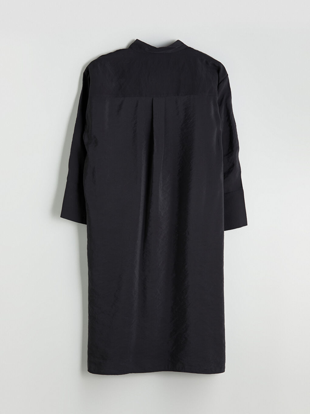 Antrasit Oversize Modal Karışımlı Kadın Gömlek Tunik-5