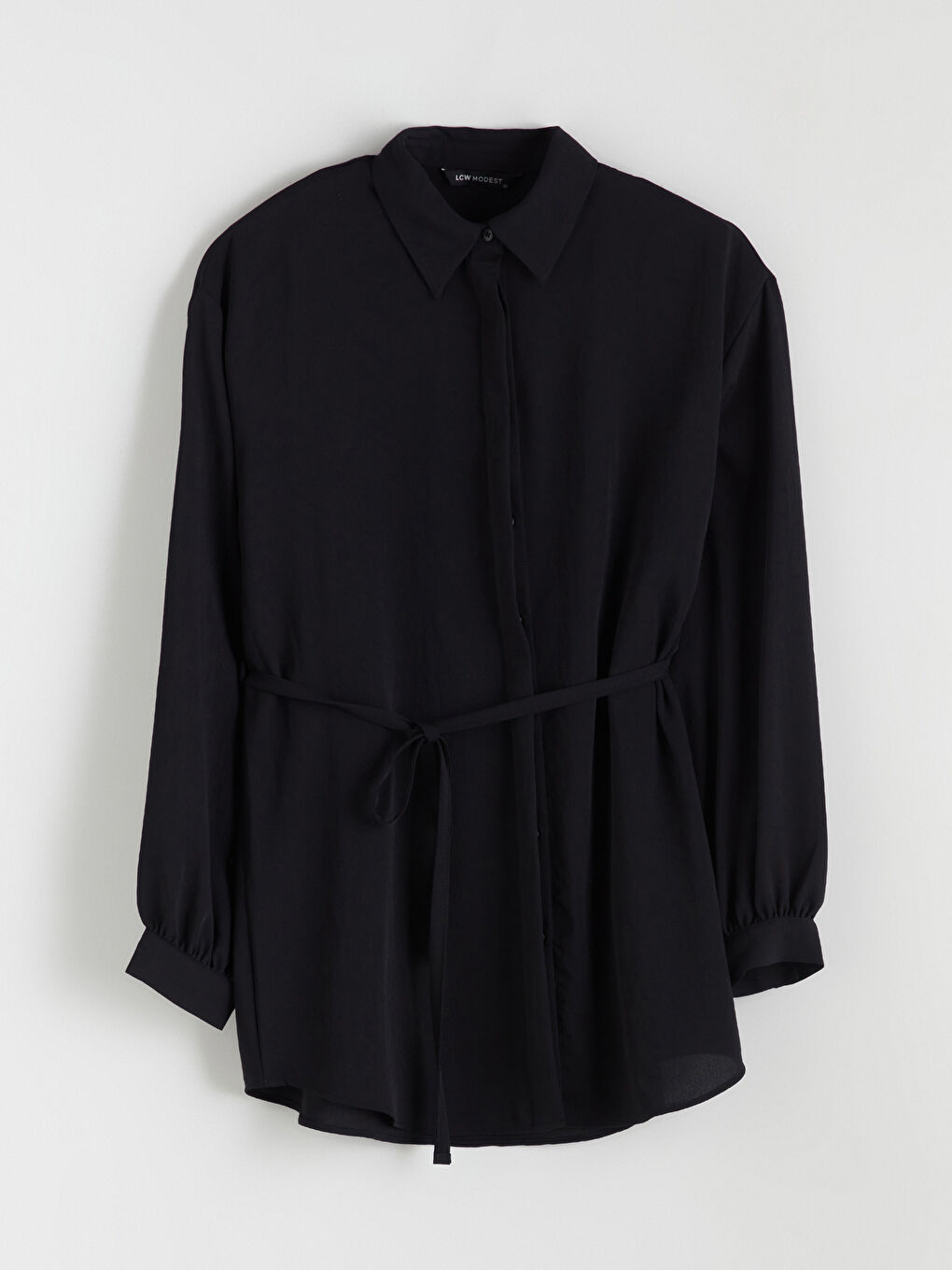 Textured Oversize Women's Shirt Tunic-4