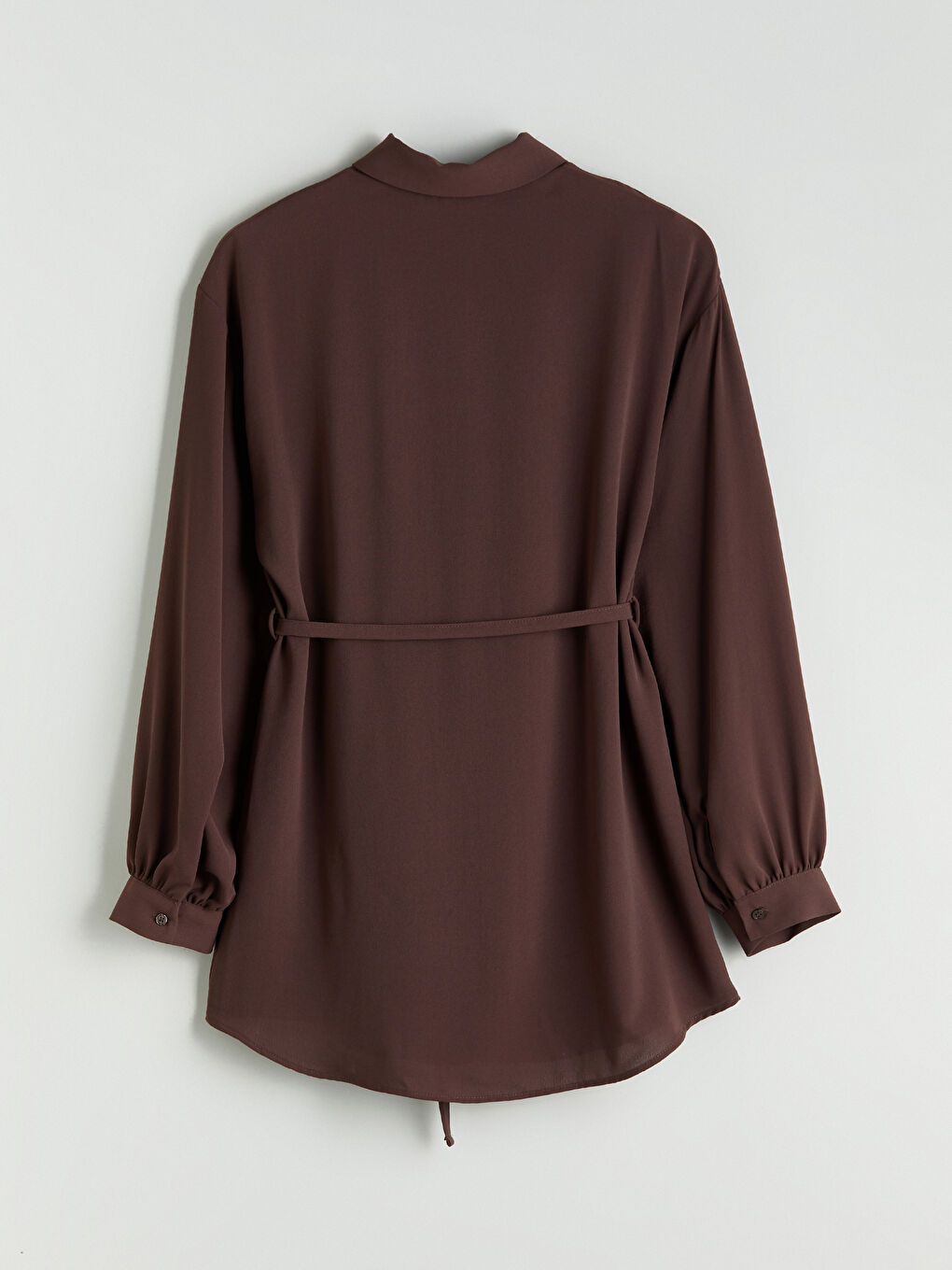 Textured Oversize Women's Shirt Tunic-5