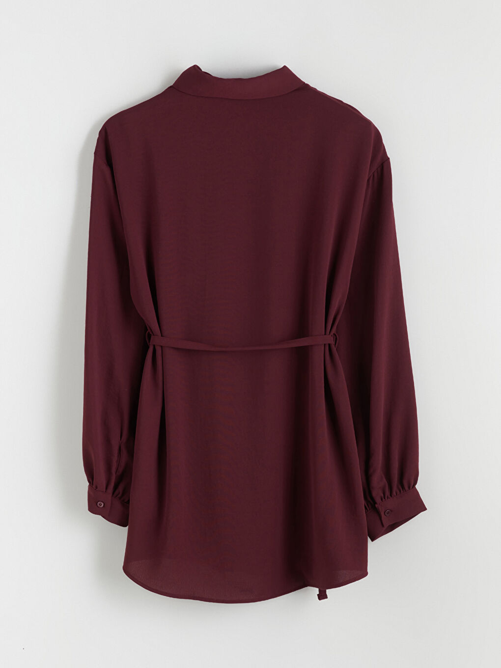 Textured Oversize Women's Shirt Tunic-5