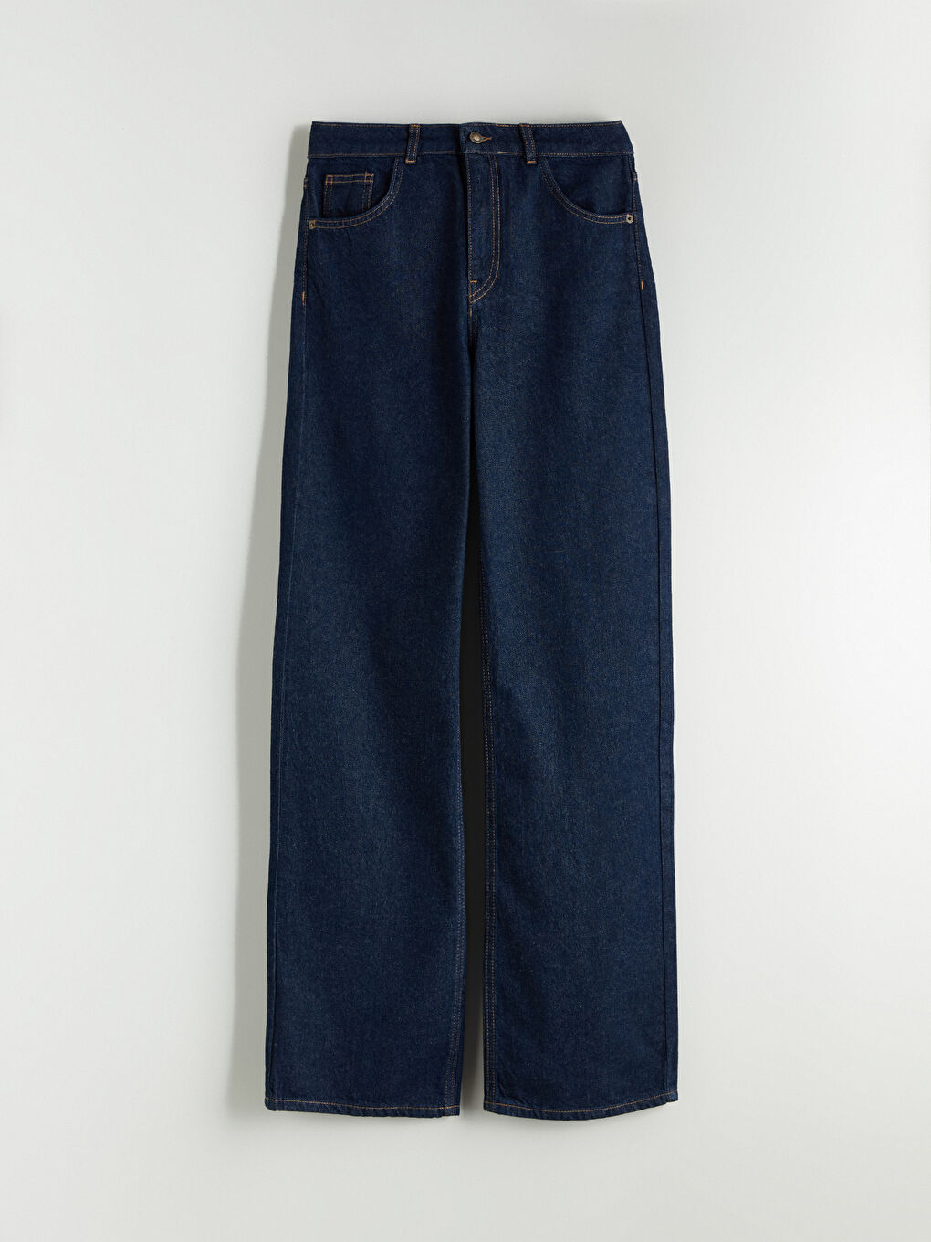 İndigo Straight Fit Kadın Jean Pantolon-5