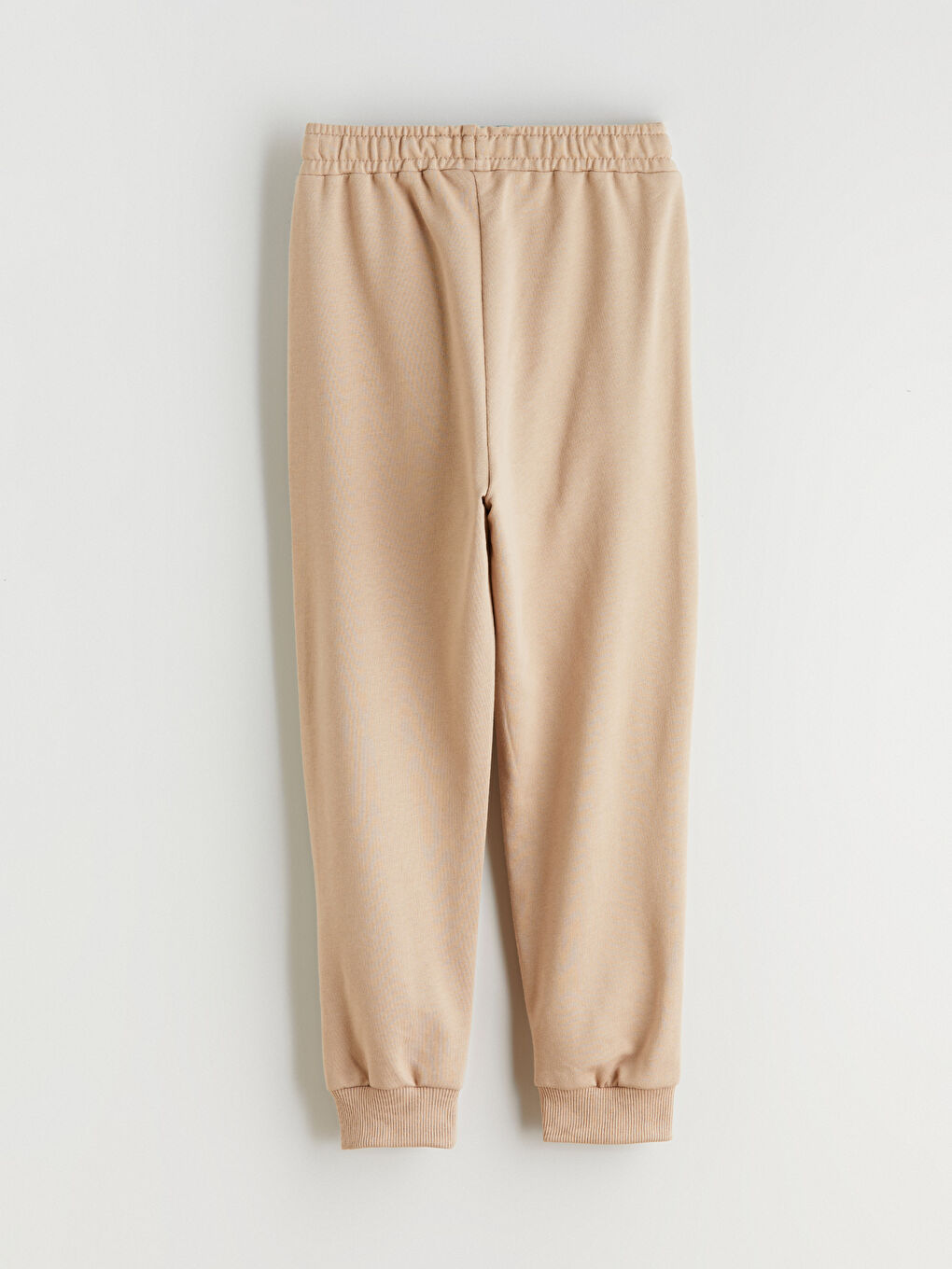 Bej Bisiklet Yaka Erkek Çocuk Tişört ve Eşofman Altı-6