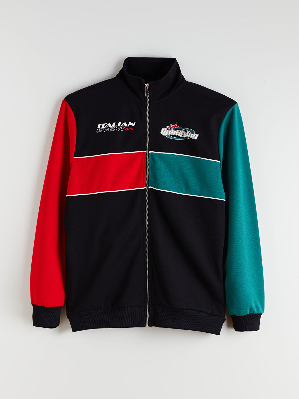 Man BLACK Zip-Up Sweatshirt-4