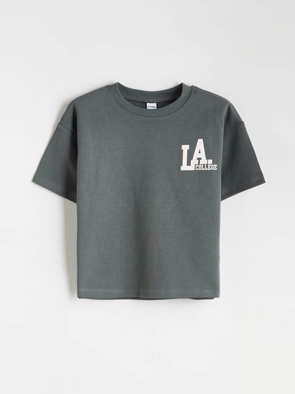 Yeşil LA Baskılı Erkek Çocuk Tişört