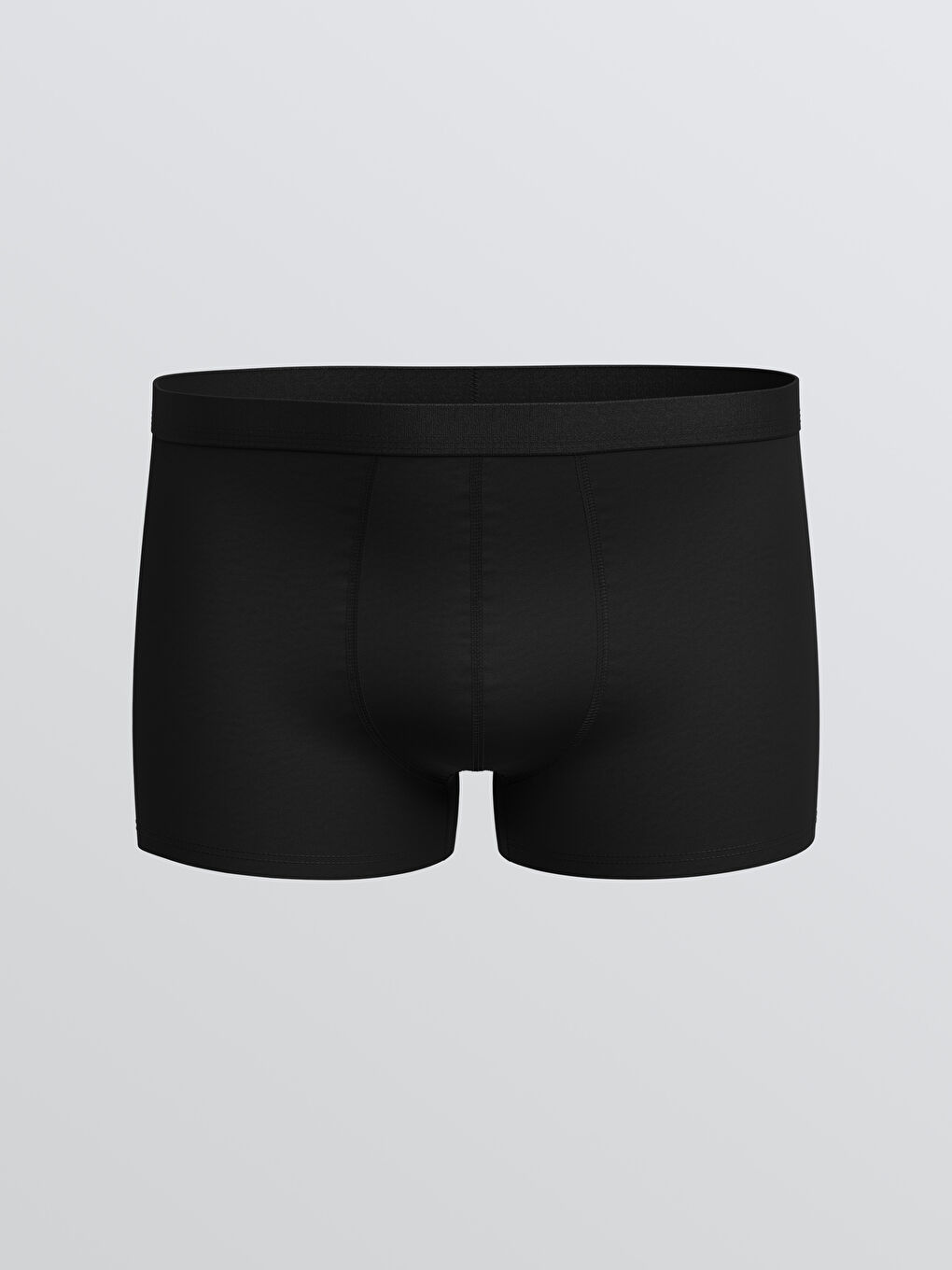 Siyah Standart Kalıp Pamuklu Esnek Erkek Boxer