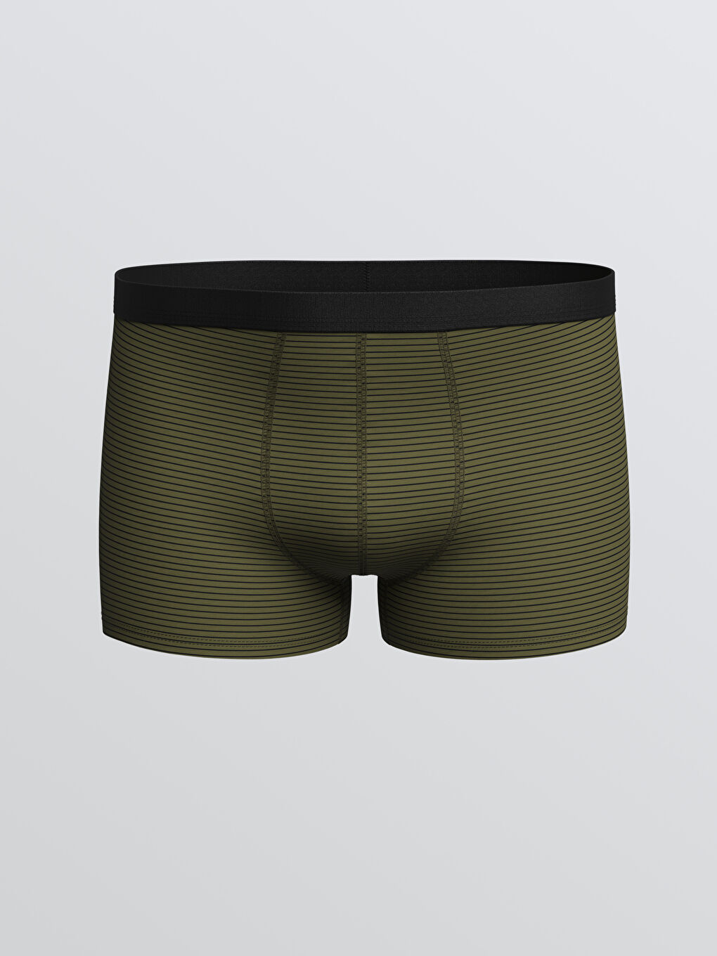 Haki Standart Kalıp Pamuklu Esnek Erkek Boxer