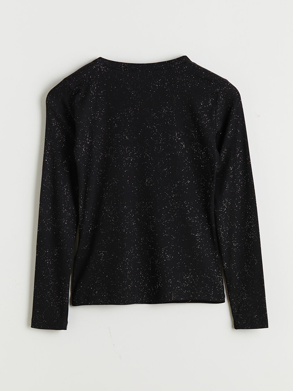 Crew Neck Shiny Look Women's T-Shirt-1