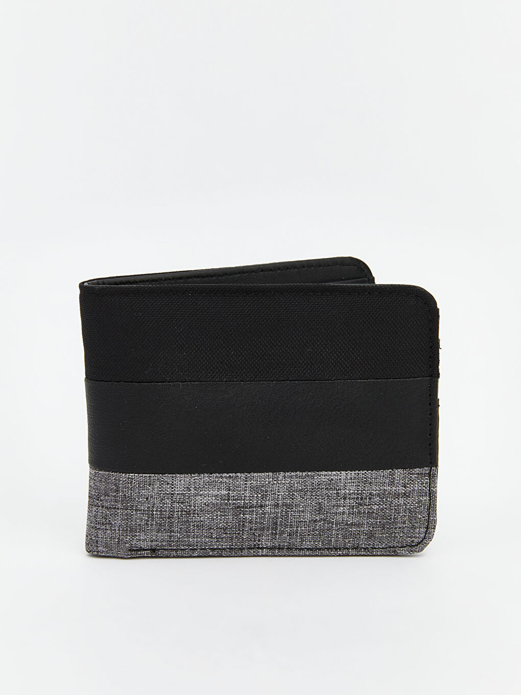 Siyah Deri Görünümlü Erkek Cüzdan