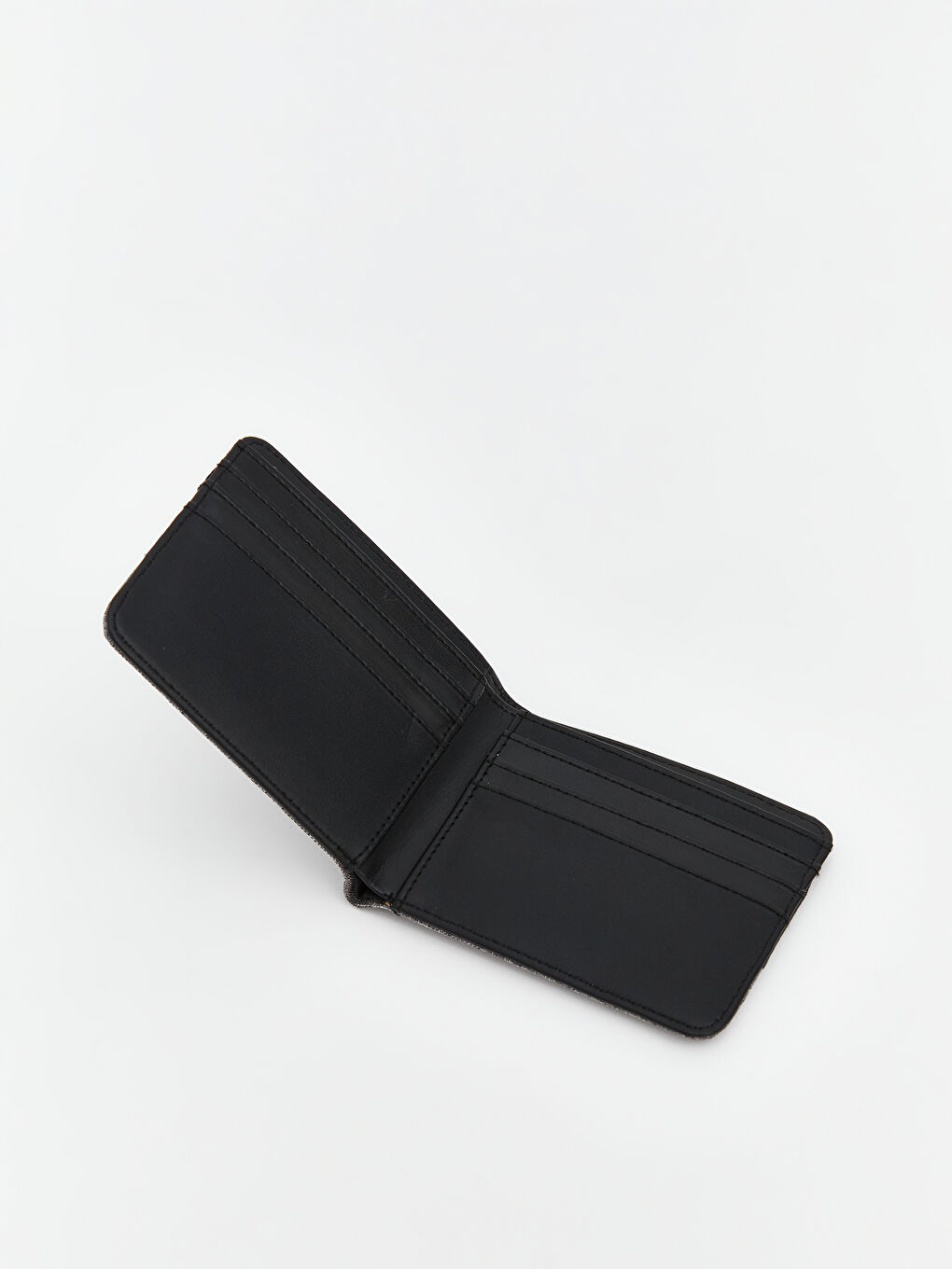 Siyah Deri Görünümlü Erkek Cüzdan-2