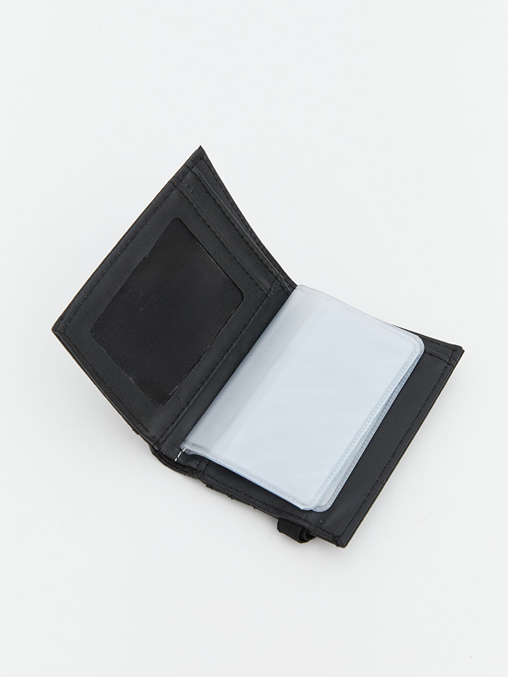 Siyah Deri Görünümlü Erkek Cüzdan-2