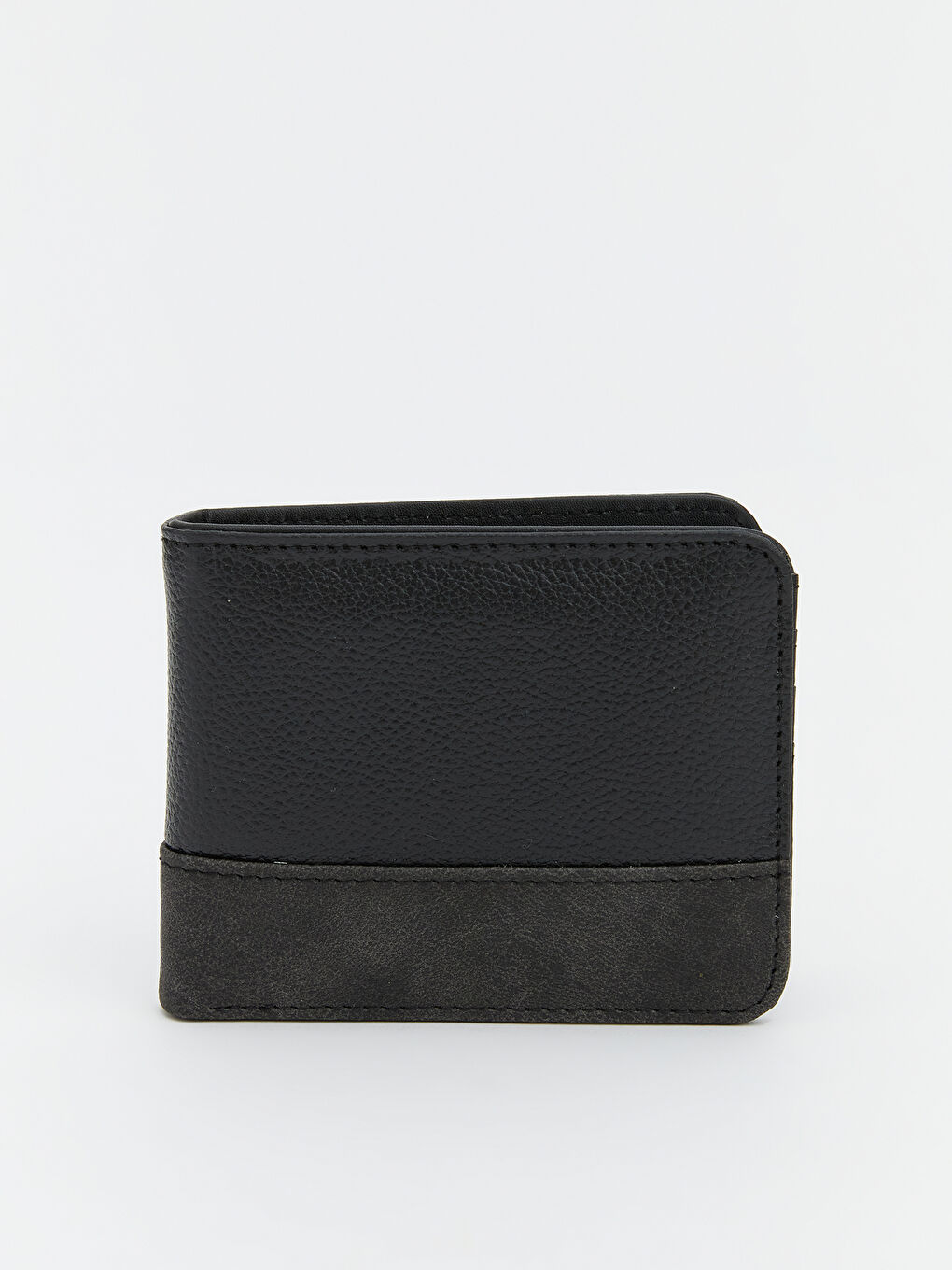 Siyah Deri Görünümlü Erkek Cüzdan