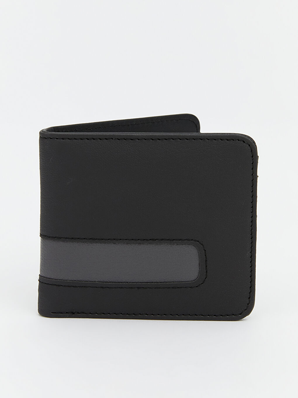 Siyah Deri Görünümlü Erkek Cüzdan-1