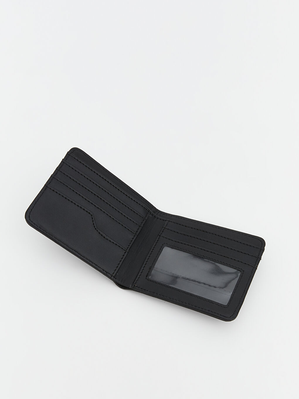 Siyah Deri Görünümlü Erkek Cüzdan-3