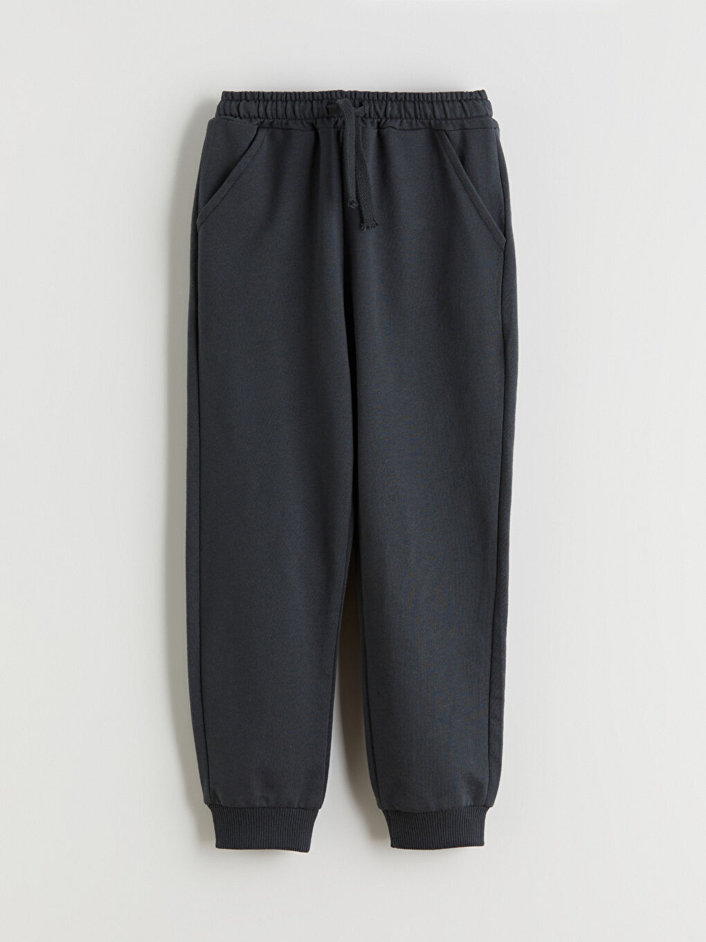 Antrasit Beli Lastikli Erkek Çocuk Jogger Eşofman Alt 2'li-1