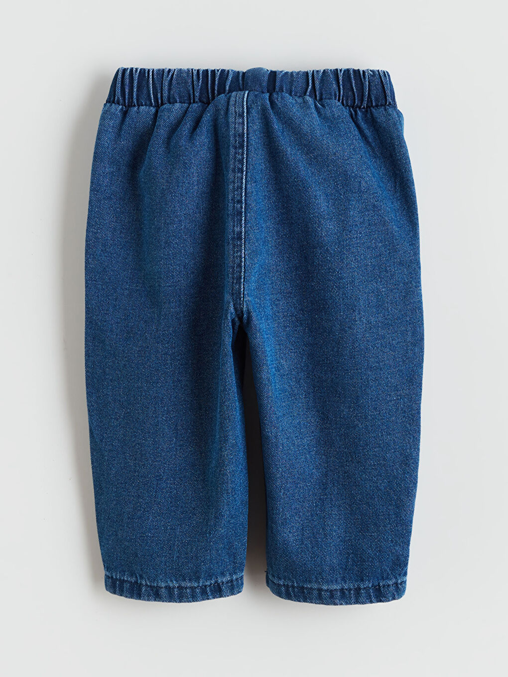 İndigo Beli Lastikli Erkek Bebek Jogger Denim Pantolon-1