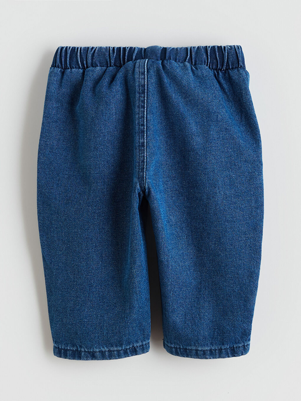 Bej Bisiklet Yaka Erkek Bebek Tişört ve Jean Pantolon-9