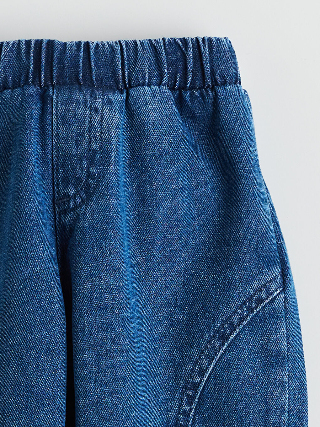 Bej Bisiklet Yaka Erkek Bebek Tişört ve Jean Pantolon-8