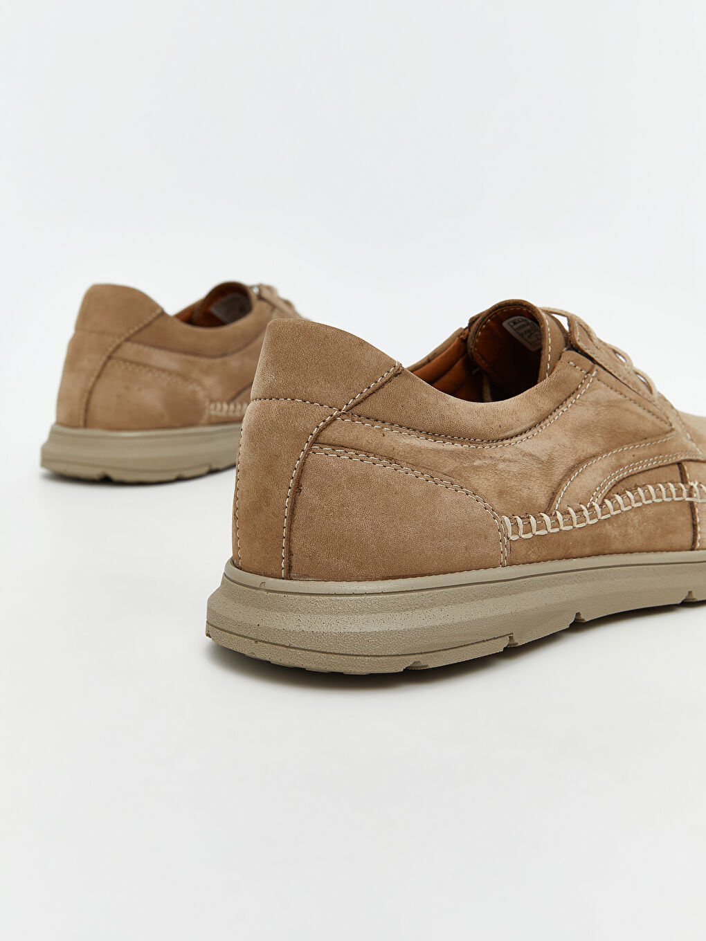 Bej Süet Görünümlü Erkek Klasik Ayakkabı-4