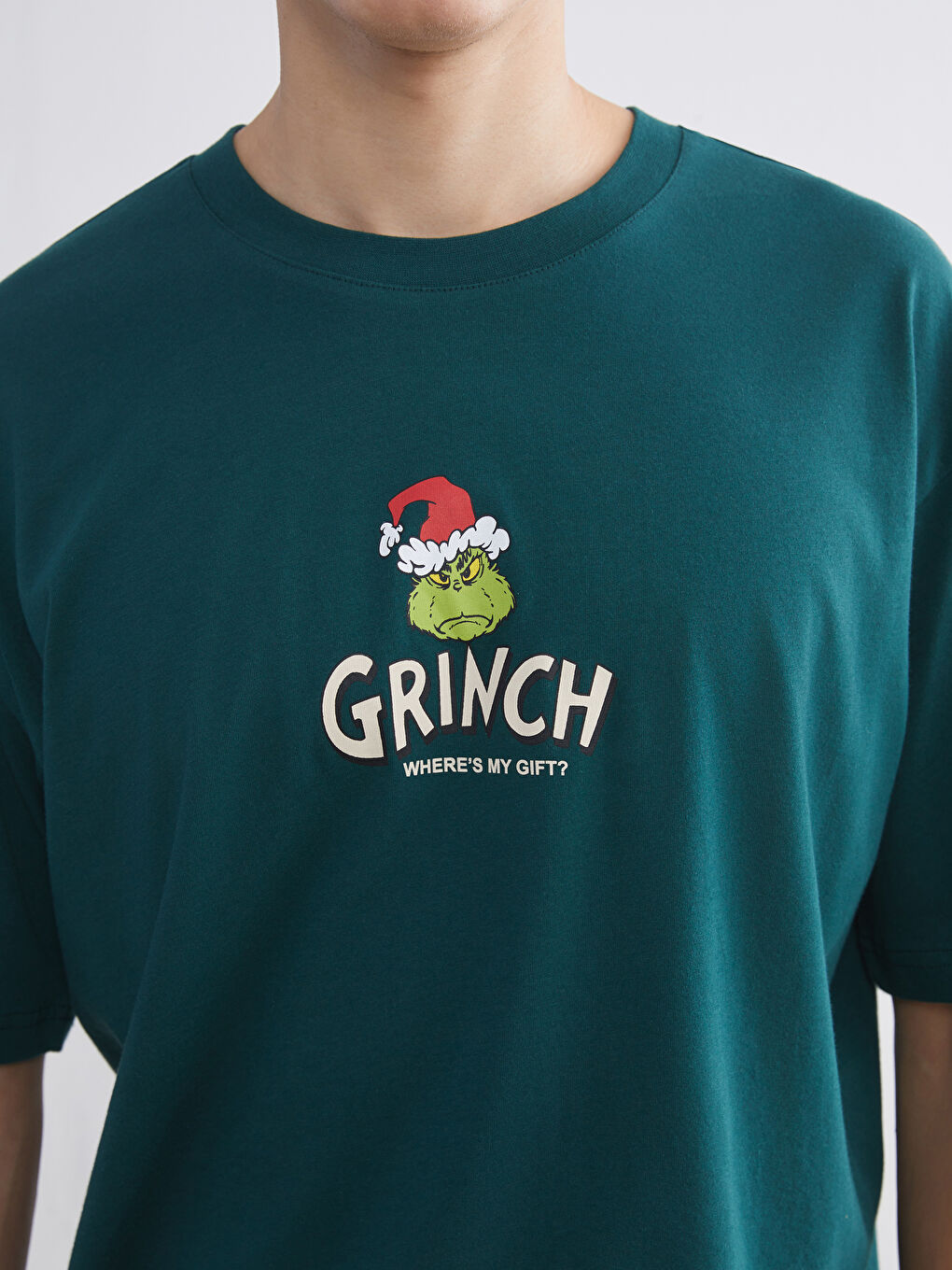 Мужчины Зелёный Футболка-2