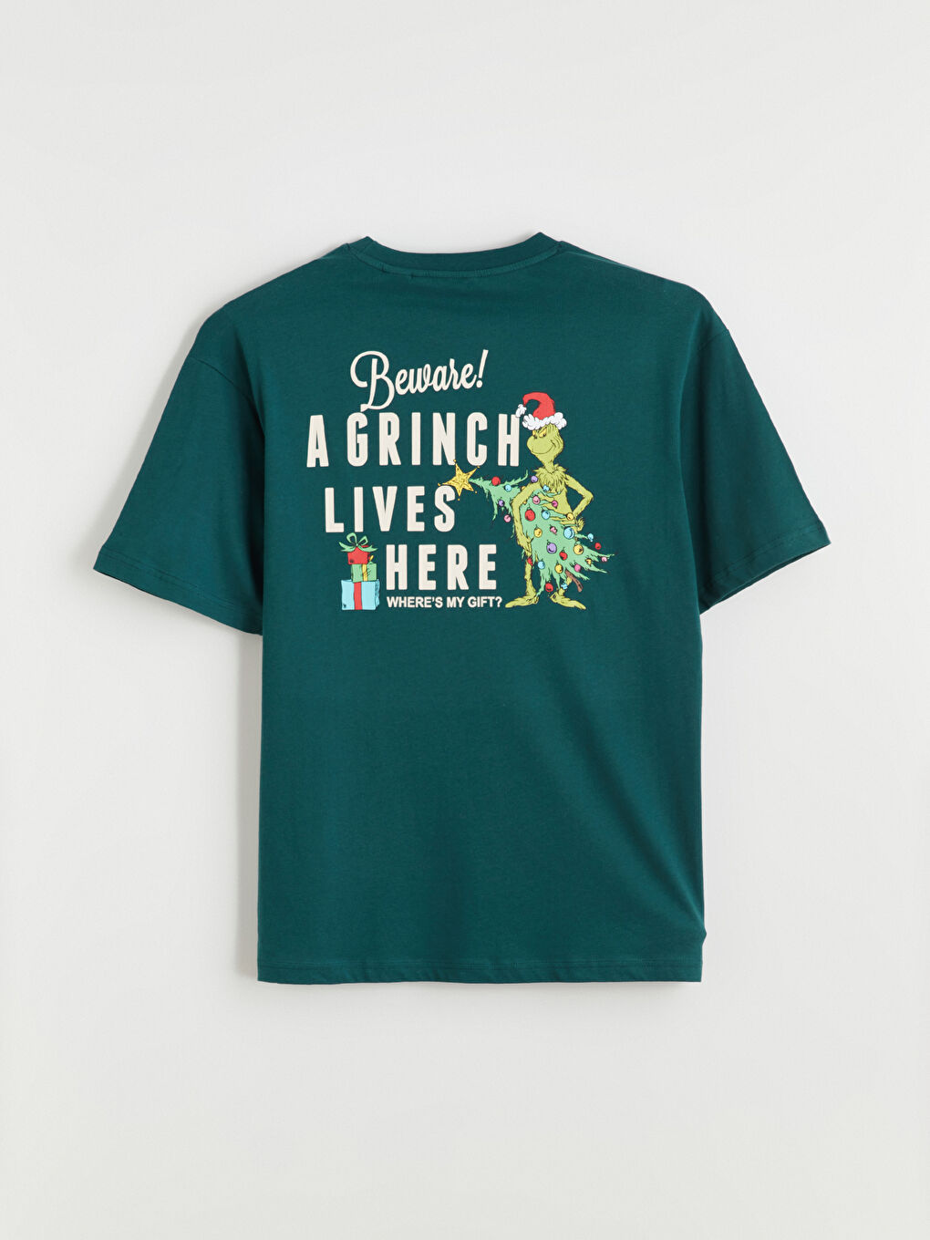 Мужчины Зелёный Футболка-5