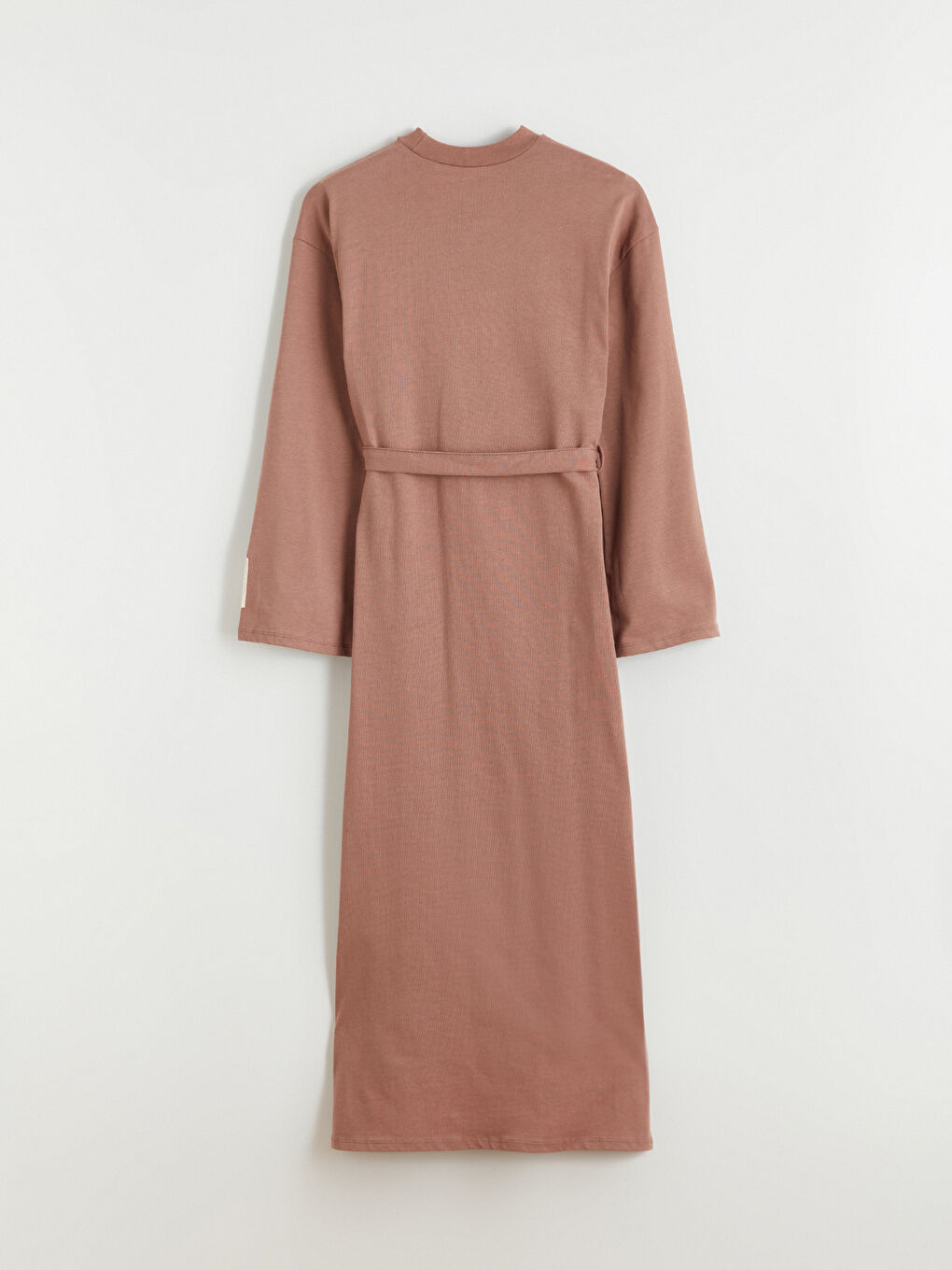 Kahverengi Bisiklet Yaka Sweat Elbise-6