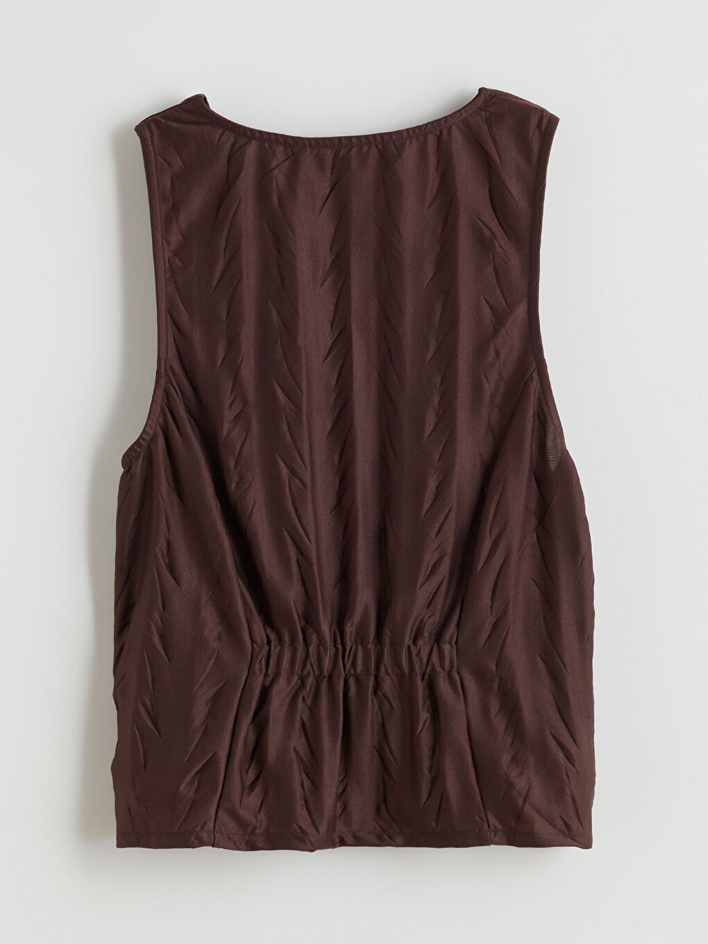 Kahverengi V Yaka Saten Kadın Pijama Takımı-7