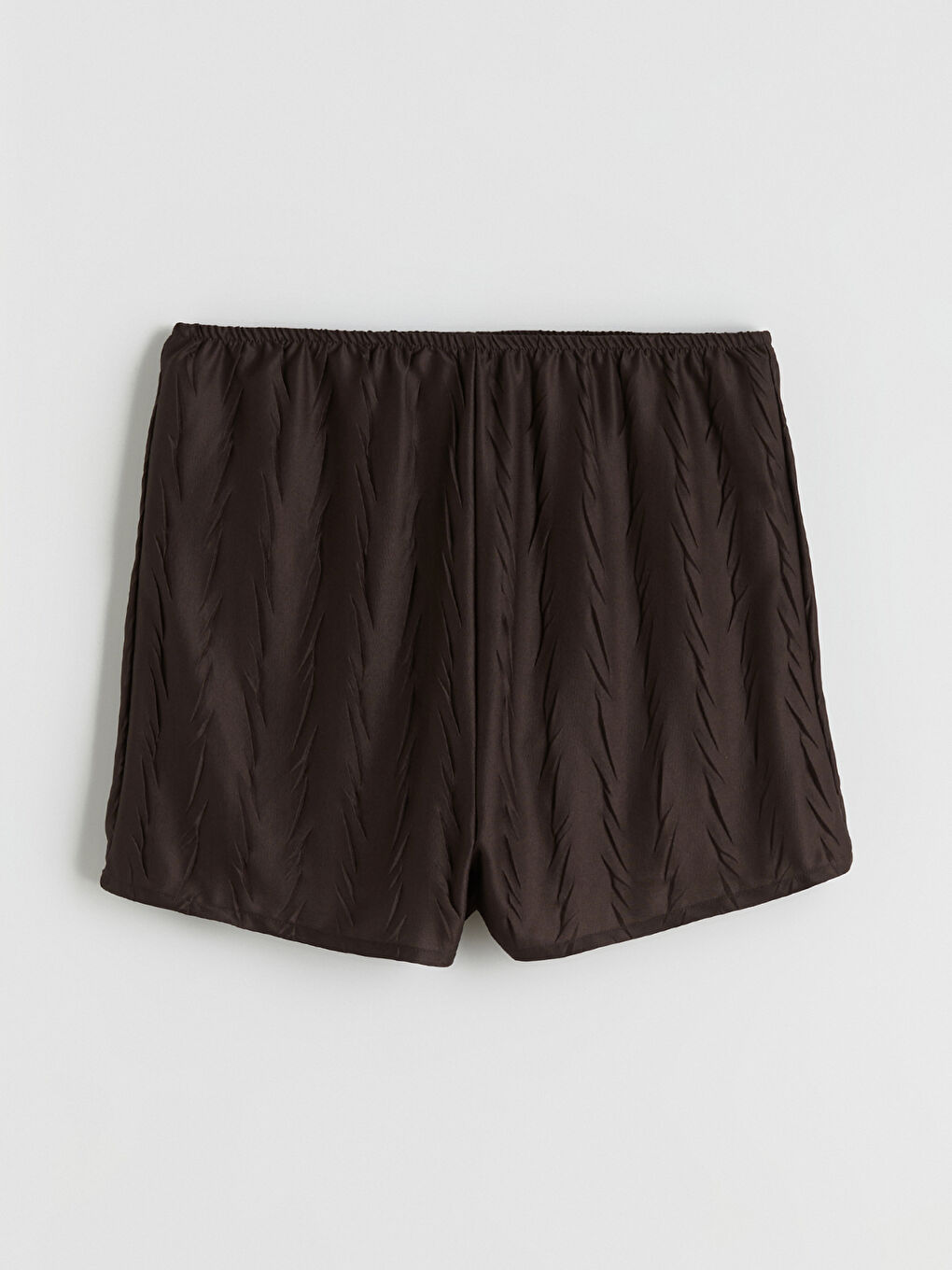 Kahverengi Beli Lastikli Desenli Kadın Pijama Alt