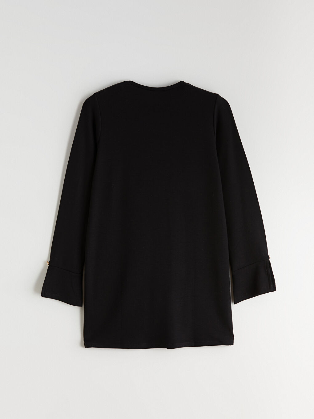 Siyah Bisiklet Yaka Kadın Tunik-5