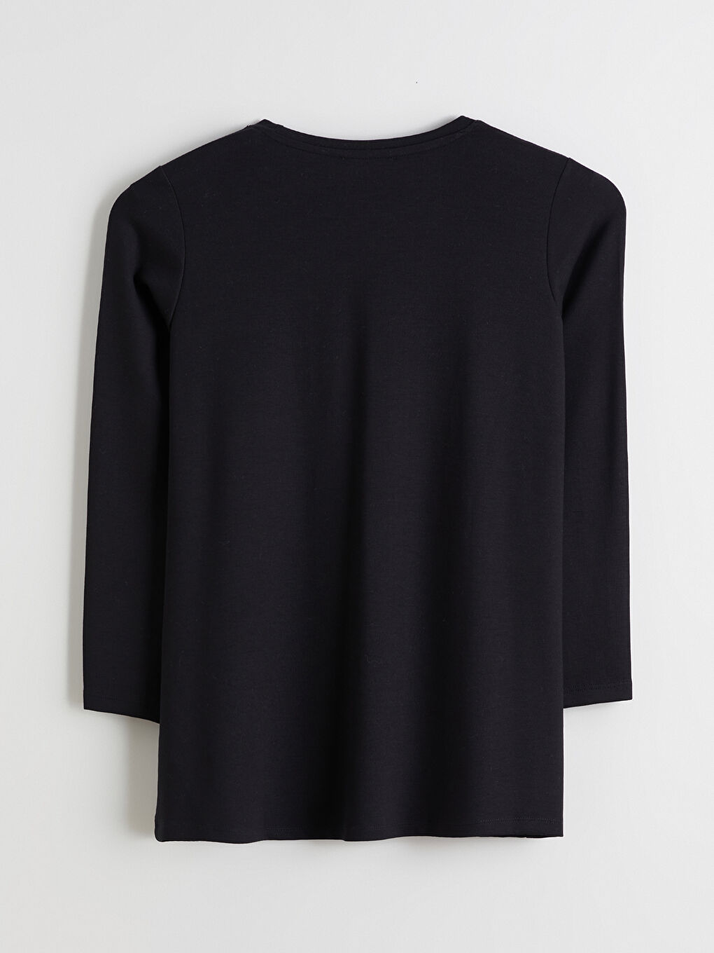 Siyah Bisiklet Yaka Büzgülü Kadın Tunik-5