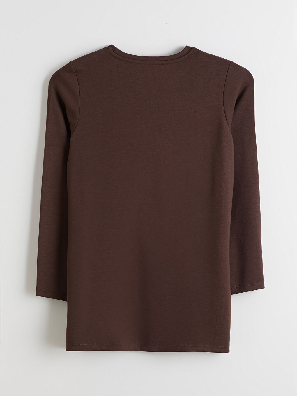 Kahverengi Bisiklet Yaka Büzgülü Kadın Tunik-5