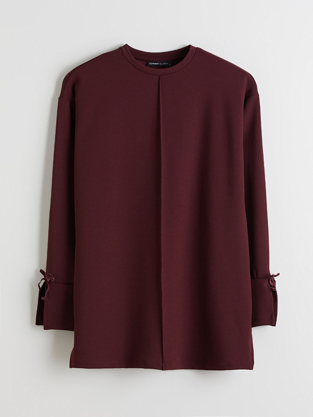 Mürdüm Bisiklet Yaka Oversize Kadın Tunik-4