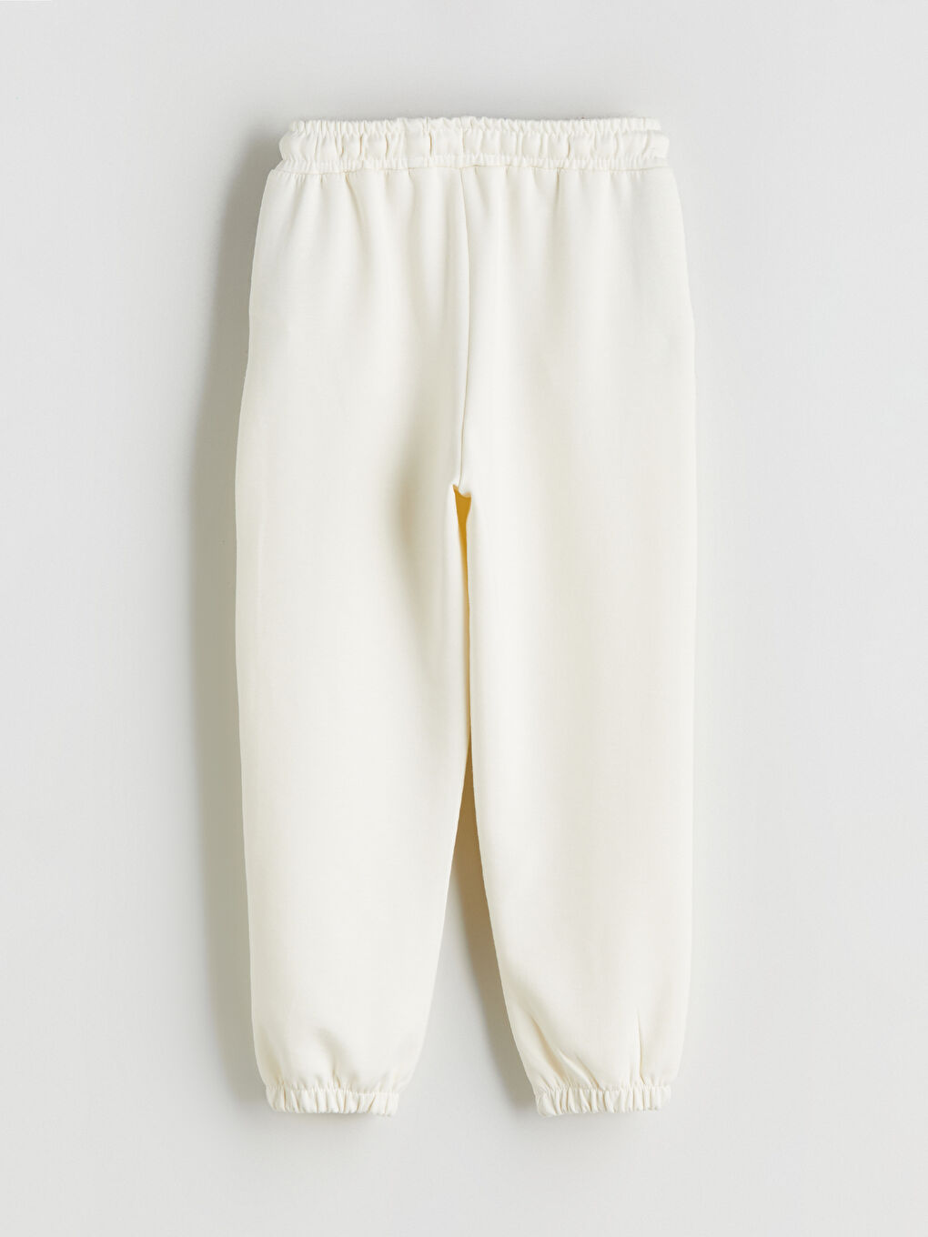 Bej Beli Lastikli Erkek Çocuk Jogger  Eşofman Altı-2