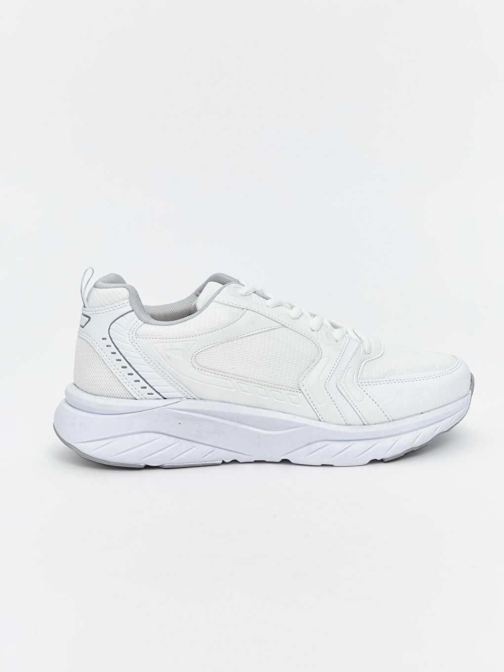 Beyaz Bağcıklı Erkek Spor Ayakkabı-1