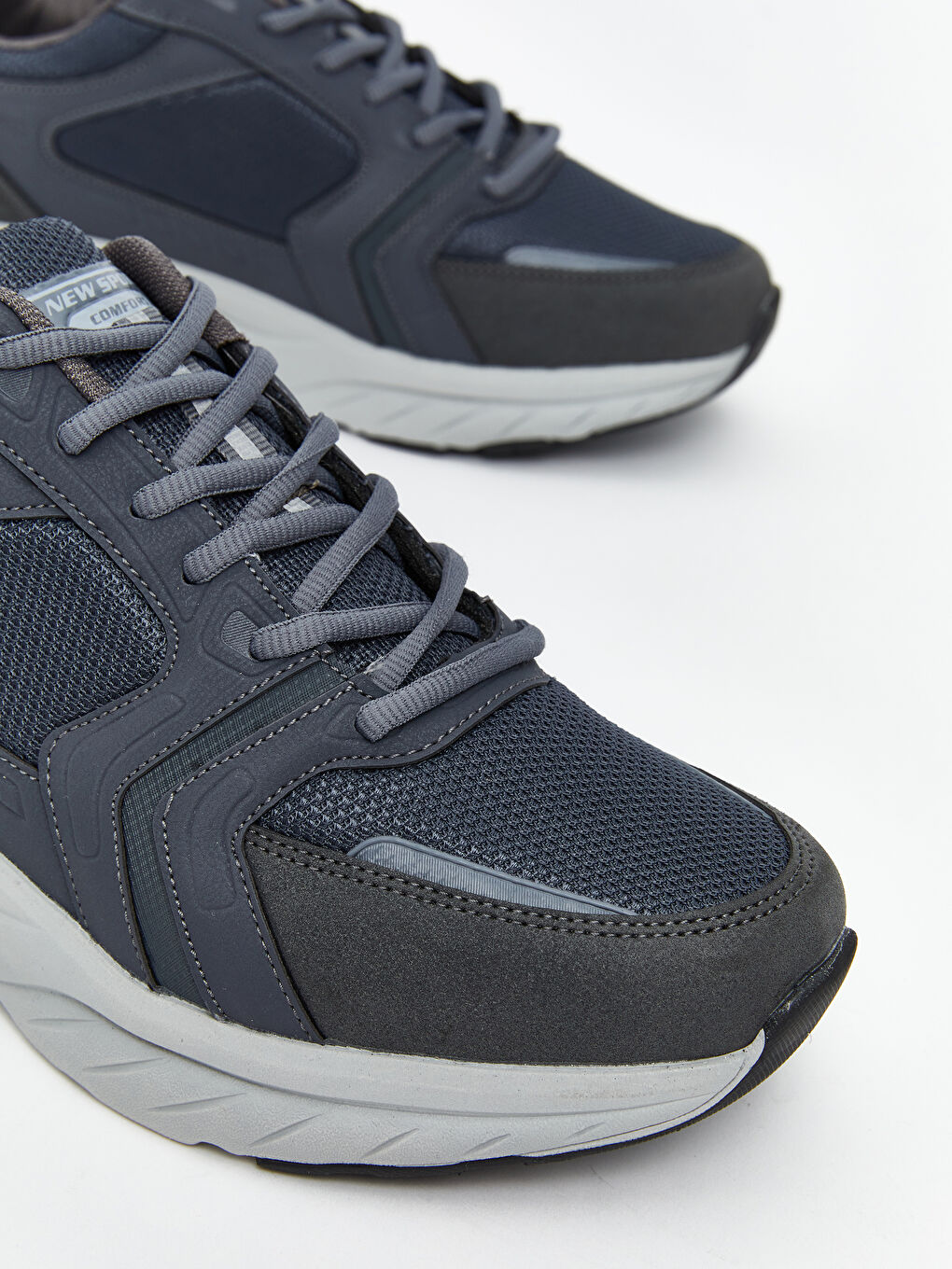 Gri Bağcıklı Erkek Spor Ayakkabı-2