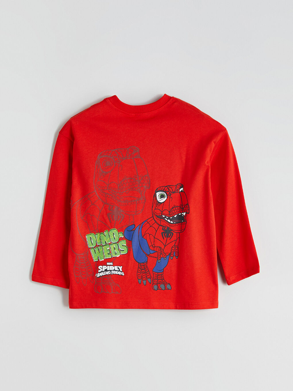 Crew Neck Spider-Man Printed Boys' T-Shirt-3
