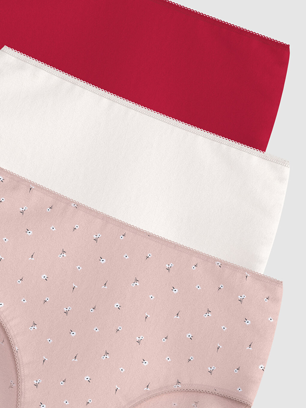 Karışık Çiçekli Klasik Külot 3'lü-7