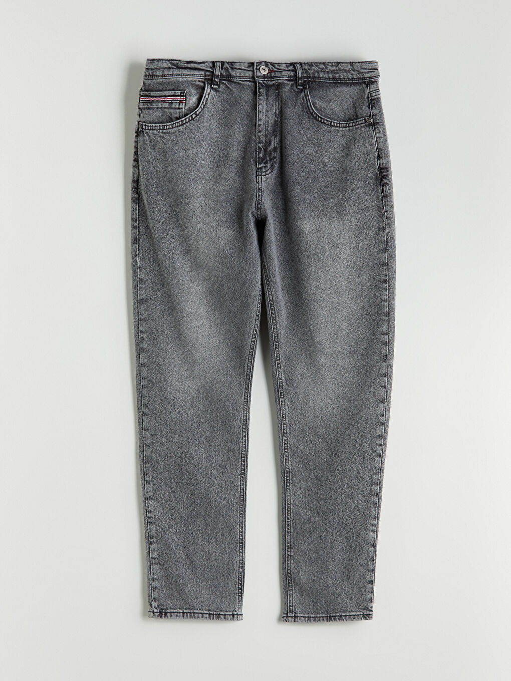 Antrasit Büyük Beden 710 Loose Fit Erkek Jean Pantolon-6