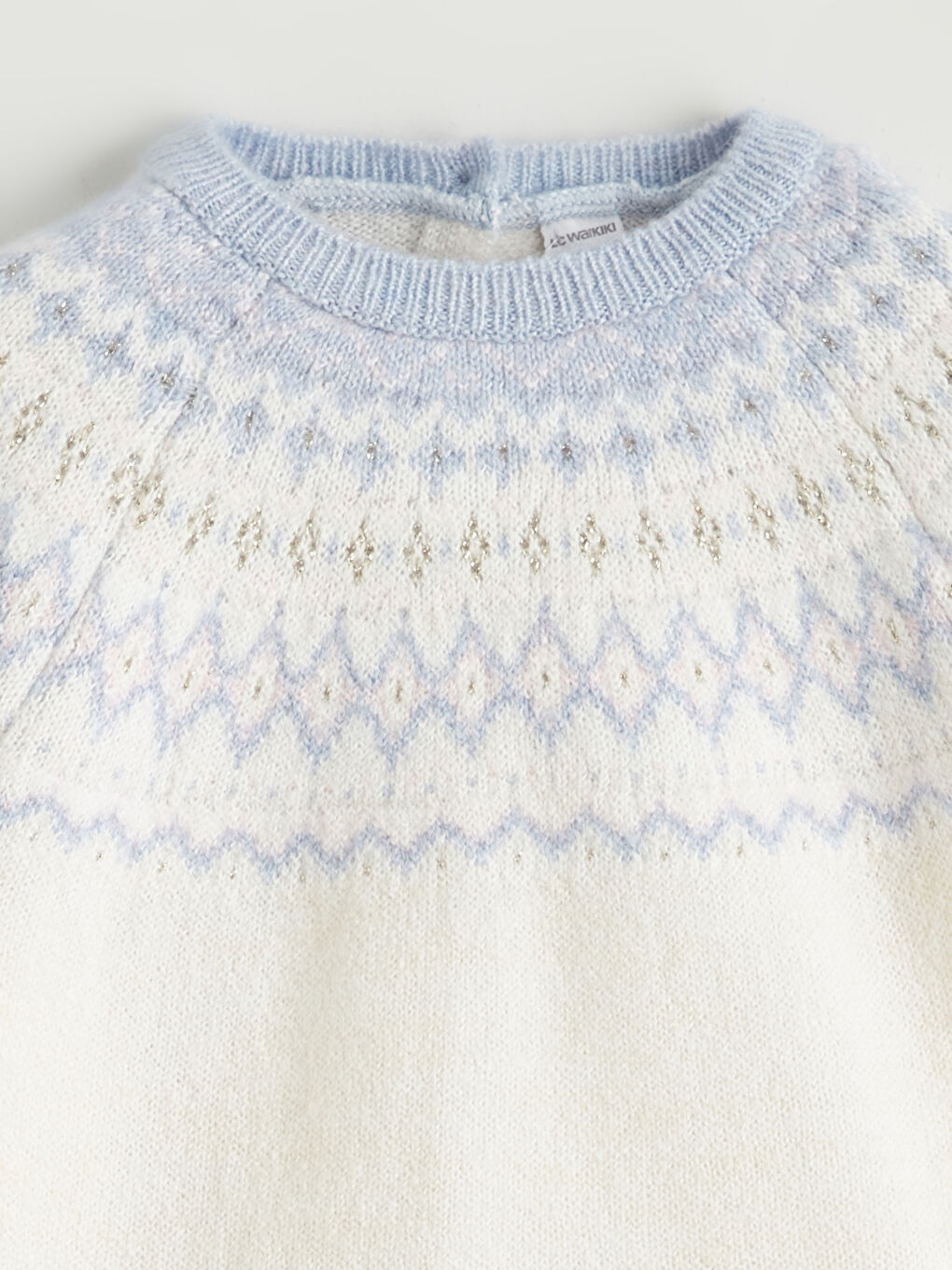 Свитер с круглым вырезом для девочек-1